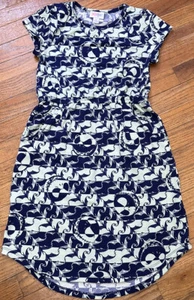 Lularoe Mae Dress Girls Size 10 Jack Skellington Nightmare Before Christmas RARE - Picture 1 of 10