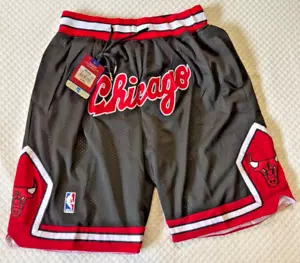 Just Don Hardwood Classics Chicago Bulls 1997-98 Black Shorts Men Size 2XL New - Picture 1 of 10
