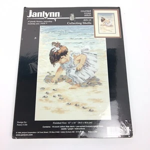 Kit de punto de cruz contado Janlynn 29-19 chica en la playa 1998 de colección - Imagen 1 de 6