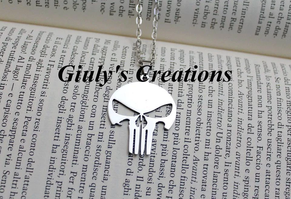 Collana THE PUNICHER il punitore Teschio comics fumetti anime videogames skull - Immagine 1 di 1