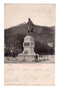 C002066 COMO MONUMENTO A GIUSEPPE GARIBALDI ANIMATA VG 1904 - Picture 1 of 2