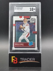 2022 Panini Donruss Optic Brock Purdy Rated Rookie RC #277 SGC 10 49ers GEM MINT - Bild 1 von 2