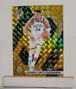 2024-25 Mosaic Giannis Antetokounmpo #13 Reactive Yellow Prizm Bucks P1 - Picture 1 of 1