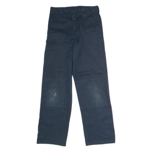 DICKIES Workwear Boys Trousers Blue Regular Straight W26 L28 - Picture 1 of 6