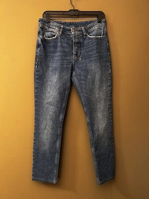 Ksubi Jeans Mens Chitch Pure Dynamite 31x26 Slim Blue Distressed Rebel Culture - Image 1 of 4