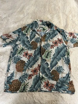Campia Moda Hawaiian Shirt Men’s Size L Button Up Short Sleeve 100% Rayon - Image 1 of 4