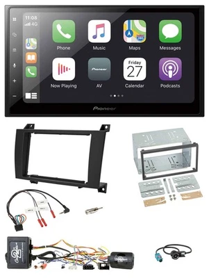 Pioneer Lenkrad Bluetooth DAB 2DIN USB Autoradio für Mercedes SLK R171 04-08 akt - Bild 1 von 4