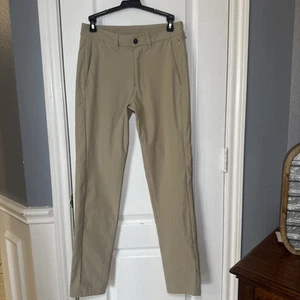 Pantalones chinos Lululemon Performance Commission para hombre talla 28 color tostado golf caqui - Imagen 1 de 13