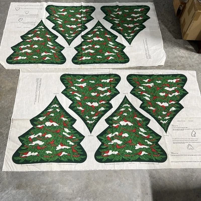 LOT of TWO Cranston Print Works A WILDLIFE CHRISTMAS Tree Pattern 3-D (NOS) - Image 1 of 4