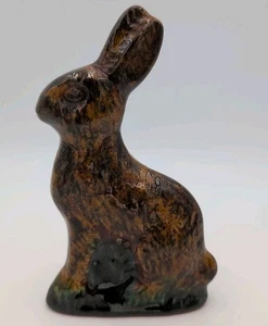 Cerámica de estudio firmada Ned Foltz Red Ware Rabbit Bunny 8" 2000 - Imagen 1 de 8