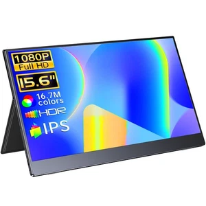 Używany | 15,6" Monitor Przenośny monitor gamingowy do laptopów Smartfony PS4/5 - Zdjęcie 1 z 12
