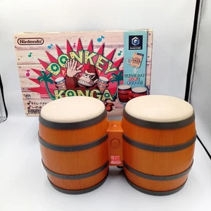 Donkey Kong Bongos Controller GameCube Jungle Beat Genuine - Picture 1 of 13