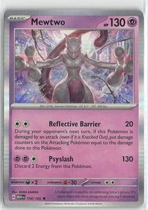 Pokemon Juego de Cartas Coleccionables Escarlata y Violeta 151 Nuevo Lámina Raro #150/165 Mewtwo - Imagen 1 de 2