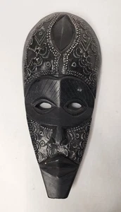 Vintage African Ornate Hand Carving Wood Tribal Wall Hanging Mask 14" - Picture 1 of 5