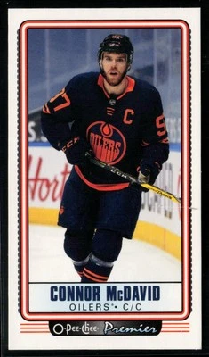 2021-22 O-Pee-Chee Premier Tallboys #P-1 Connor McDavid - Image 1 of 2