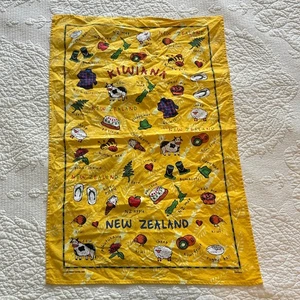 Gelbes Geschirrtuch Kiwiana Neuseeland 100 % Baumwolle von Derek 2000 TT487 - Bild 1 von 12