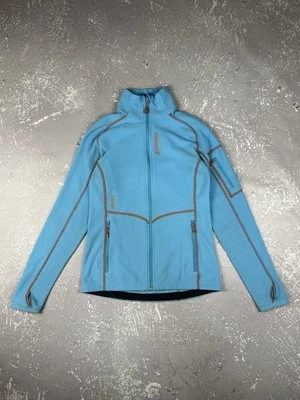 Chaqueta polar Norrona Lofoten Warm1 para mujer pequeña azul claro Foto 1 de 4