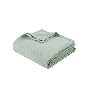 Manta de lujo de algodón líquido premium suave acogedora 100 % algodón hilado en anillo para cama... - Imagen 1 de 9