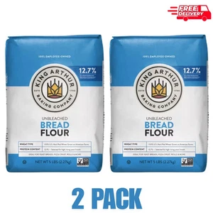 (Pack of 2) King Arthur, Unbleached Bread Flour, Non-GMO Project Verified, Wheat - Picture 1 of 1