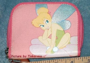 NEW TINKERBELL PINK WALLET TINKER BELL TINK ZIPS LOVELY - Picture 1 of 1