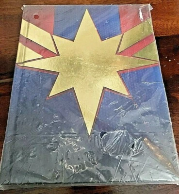 Captain Marvel Log Notebook Journal 8 1/4 X 6 1/4 Endgame Avengers Shield NEW  - Image 1 of 4