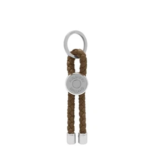 Mulberry Schlüsselring dunkel palm geflochtene Schlaufe Leder - Bild 1 von 2