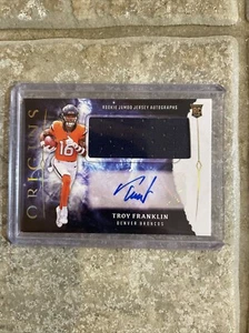 2024 Panini Origins #RJA-TFR Troy Franklin Rookie Jumbo Jersey Autographs - Picture 1 of 2