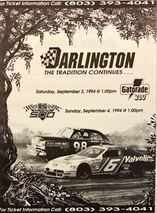 1994 Darlington Southern 500 NASCAR Mark Martin #6 Man Cave Vintage Print Ad - Picture 1 of 6
