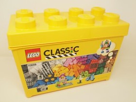 *EMPTY* LEGO CLASSIC 10698 2x4 Yellow Storage Tub Box Container Case *EMPTY*