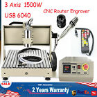 3 Axis CNC USB Router Engraver Milling Machine Desktop 3D + Remote 1500W 6040 US
