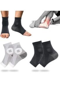 4 Pair Upgraded Neuropathy Socks for Women Men Ankle Compression Sleeve Foot ... - Picture 1 of 5
