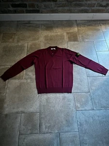 Stone Island V-Neck Pullover Rot Neu mit Etikett - Bild 1 von 7