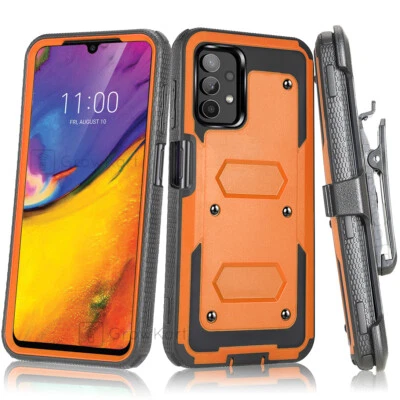 TANQUE BLINDADO RESISTENTE Funda Teléfono Clip Soporte Funda + PROTECTOR DE PANTALLA INCORPORADO Foto 1 de 4