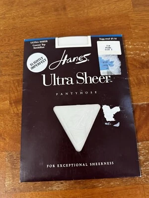 Hanes Ultra Transparente Control Top Sandalia Pie Pantimedias Talla E Nuevo Marfil Foto 1 de 4