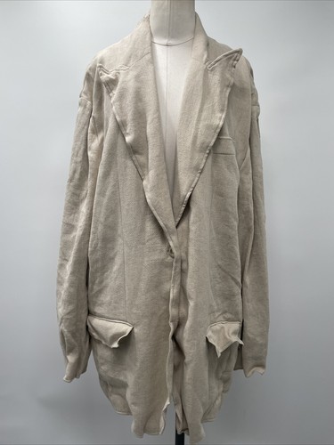 GIACCA TUTA SAND OVERSIZE ACNE STUDIOS DONNA CON PETTO SINGOLO leggera taglia 4 36