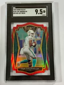 2020 Select #145 Tua Tagovailoa Premier Level Red Die Cut Prizm Rookie SGC 9.5 - Picture 1 of 2