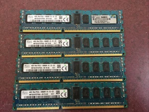 16 GB (4x4GB) 1RX4 PC3L-10600R DDR3-1333 240 Pin Memory RAM SK HYNIX - Picture 1 of 2