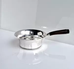 830 Silber Kasserolle Butterpfanne - Danish Design - 13cm ø - 184 Gramm - 50's - Bild 1 von 13