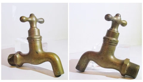 Milwaukee Brass Mfg Co Antique Outdoor Water Faucet Spigot Architectural Salvage Cover