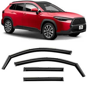 Rain Visors Wind Rain Guards for 2022-2026 Toyota Corolla Cross - Foto 1 di 8