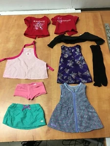 Authentic American Girl Doll Clothes Lot of 9 Dresses Skirts Shirts - Picture 1 of 6