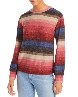 AQUA Top Multicolor Striped Long Sleeve Women Sz XS NEW NWT 554 - Image 1 of 2