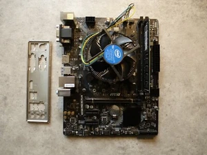 Carte mère MSI H310M PRO-M2 PLUS + dissipateur + processeur+1 barrette 4 go - Imagen 1 de 4