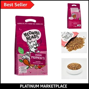 Nutrient-Rich Senior Cat Food 1.5kg - Supports Joints & Reduces Hairballs - Picture 1 of 12