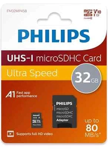 Philips microSDHC 32GB Speicherkarte – UHS-I U1, Class 10 - Bild 1 von 1