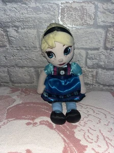 Disney Store Frozen Elsa Animators Plush Young Princess 13" Stuffed Doll - Picture 1 of 7