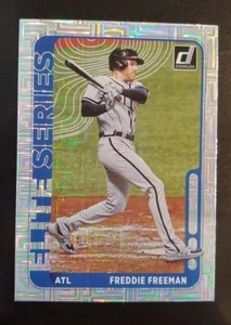 ⚾ 2021 Donruss Freddie Freeman Elite Series Vector Parallel ES10 Braves MT ⚾ - Picture 1 of 2