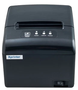 80MM THERMAL RECEIPT PRINTER C/W AUTOCUTTER USB WIN10 - BLACK - Picture 1 of 8