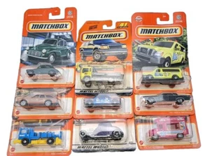 Mixed (Lot of 9) Matchbox Cars Trucks New Cars,Trucks 1999,2022,2023  - Picture 1 of 19