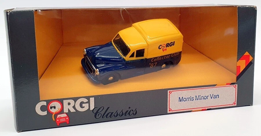 Corgi 1/43 Scale C957/3 - Morris Minor Van Corgi - Blue/Yellow - Imagen 1 de 1